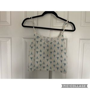 Pacsun triangle crop top